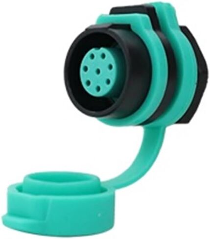 M12 waterproof aviation socket 2-3-4 core 5-6-7-8 pin power round seat quick connector(6 core rear nut socket 5A250V) in Saudi Arabia