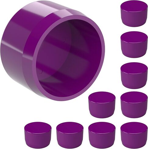Formufit F034EEC-RD-10 PVC CAP الخارجي ، درجة الأثاث ، الحجم 3/4 "، أحمر (حزمة 10) in Kuwait