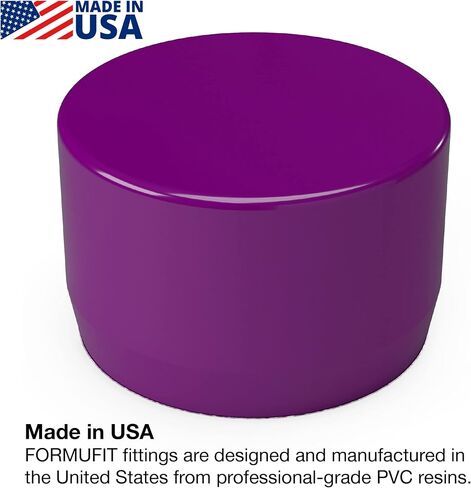 Formufit F034EEC-RD-10 PVC CAP الخارجي ، درجة الأثاث ، الحجم 3/4 "، أحمر (حزمة 10) in Kuwait