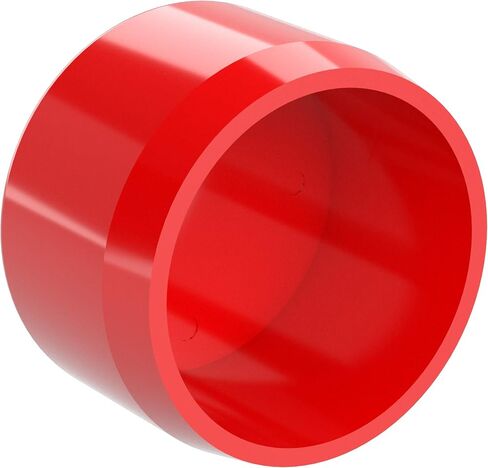 Formufit F034EEC-RD-10 PVC CAP الخارجي ، درجة الأثاث ، الحجم 3/4 "، أحمر (حزمة 10) in Kuwait