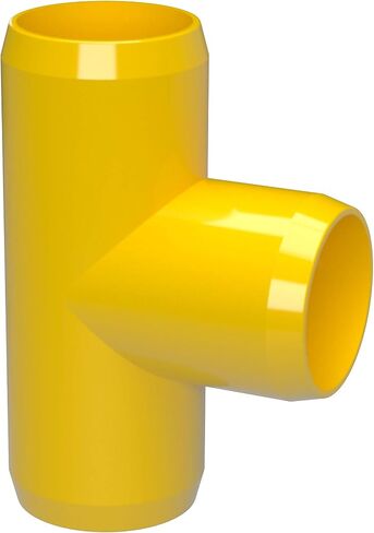 Formufit 1 "Tee Furniture Grade PVC Fitting باللون الأسود ، المصنوع في الولايات المتحدة الأمريكية ، مقاومة للأشعة فوق البنفسجية ، مقاومة للأشعة ، قطر المقبس الفعلي 1.315" (حزمة 4)-F001Tee-BK-4 in Saudi Arabia