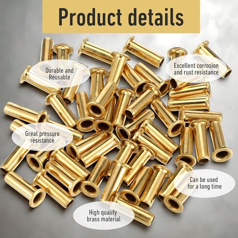50 PCS 1/4" Tube Id Brass Compression Fitting, 4mm Tube Od Brass Compression Insert Tube Support Compression Sleeve Fitting, Brass Tubing, Gold in Saudi Arabia