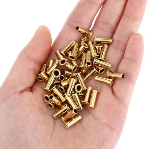 50 PCS 1/4" Tube Id Brass Compression Fitting, 4mm Tube Od Brass Compression Insert Tube Support Compression Sleeve Fitting, Brass Tubing, Gold in Saudi Arabia