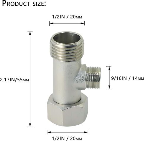 1/2 "أنثى إلى 7/8" محول الأنابيب الذكور 15/16 "فاصل الموصل - لصناع الثلج الثلج ، غسالات الصحون ، خراطيم الدش ، الصنبور ، الغسالات ، خزانات المرحاض - موصل تمديد النحاس in Kuwait
