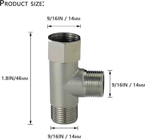1/2 "أنثى إلى 7/8" محول الأنابيب الذكور 15/16 "فاصل الموصل - لصناع الثلج الثلج ، غسالات الصحون ، خراطيم الدش ، الصنبور ، الغسالات ، خزانات المرحاض - موصل تمديد النحاس in Kuwait