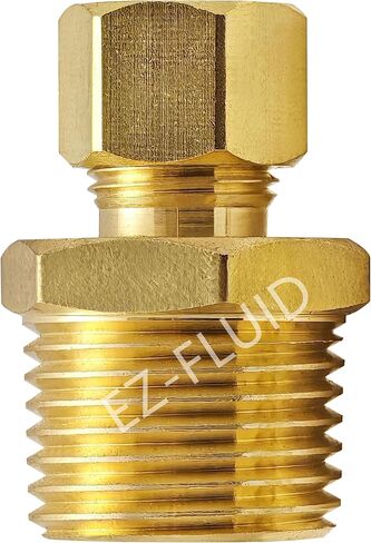 (1) EZ-Fluid 7/8 "Comp. x 3/4" MIP MALE ADAPTER تقليل موصل توصيل اقتران الاتحاد ، الانضغاط x npt ، LF النحاس النحاس المناسب لتركيب آمن لمياه الشرب السباكة in Saudi Arabia