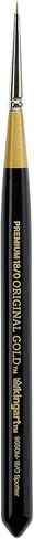 KINGART Premium Original Gold 9670M-5/0 Micro Detail TIGHTSPOT Detailer - Mini Thick Handle Series Artist Brush, Golden Taklon Synthetic Hair, for Acrylic, Watercolor, Gouache Painting, Size 5/0 in Saudi Arabia