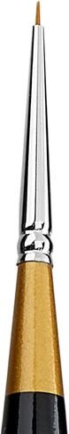 KINGART Premium Original Gold 9670M-5/0 Micro Detail TIGHTSPOT Detailer - Mini Thick Handle Series Artist Brush, Golden Taklon Synthetic Hair, for Acrylic, Watercolor, Gouache Painting, Size 5/0 in Saudi Arabia