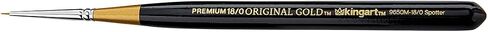 KINGART Premium Original Gold 9670M-5/0 Micro Detail TIGHTSPOT Detailer - Mini Thick Handle Series Artist Brush, Golden Taklon Synthetic Hair, for Acrylic, Watercolor, Gouache Painting, Size 5/0 in Saudi Arabia