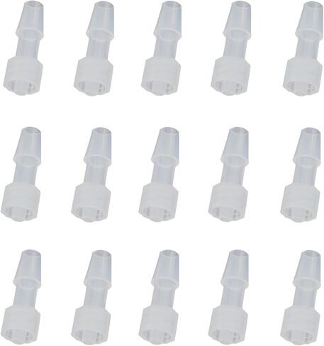 15PCS 1/4 inch PP Luer Fitting Butt Hose Connector PP Hose Barb Adapter For Lab Biochemistry Analytical Instruments Food Machinery Aquarium Equipment Male/Female in Kuwait
