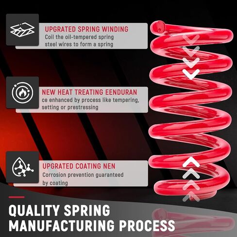 Heavy Duty 3" Front Lowering Drop Coil Springs for 1963-1987 Chevrolet C10 Truck - 2Pcs Black in Saudi Arabia