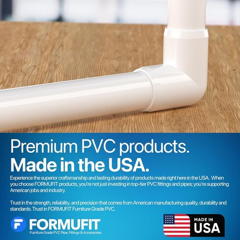 Formufit F11490E-WH-4 90 درجة الكوع PVC تركيب ، درجة الأثاث ، 1-1/4 "، أبيض (حزمة 4) in Kuwait