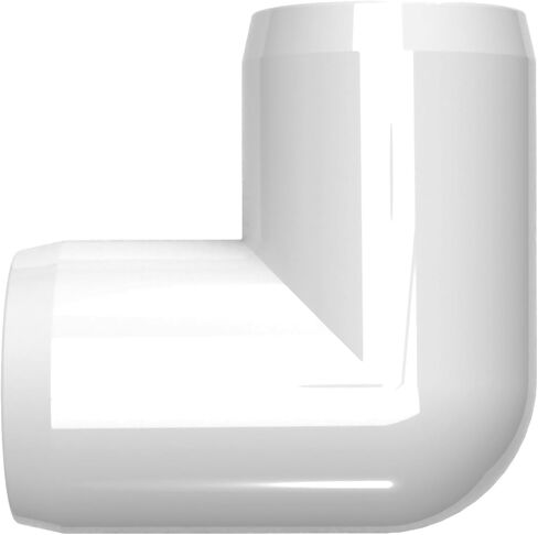 Formufit F11490E-WH-4 90 درجة الكوع PVC تركيب ، درجة الأثاث ، 1-1/4 "، أبيض (حزمة 4) in Kuwait