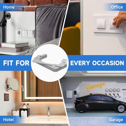 10 Pcs Wall Plate Spacer,Spacers for Electrical Outlets, Metal Flush Fit Device Leveling Plates for Electrical Outlet Repair, Fix Loose Outlets and Electrical Boxes in Saudi Arabia
