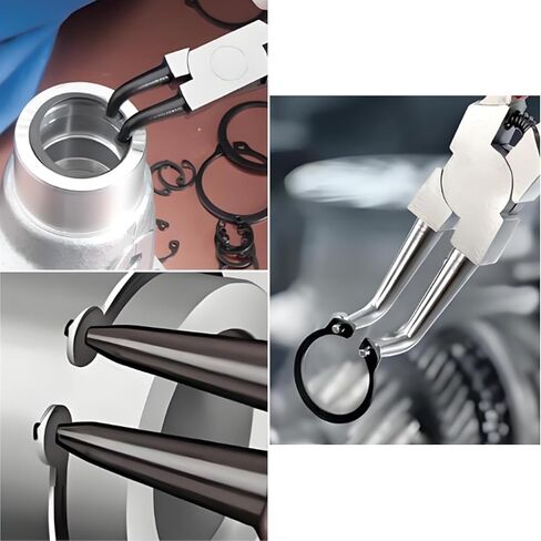 330PCS Snap Rings Kit Kit ، e Clips Kefortment Kit (2mm-12mm) و C Clips Kit (5mm-16mm) ، 24 أحجام خارجيات خارجيات محفوظة الكربون Circlip Snap Ring Kit in Saudi Arabia