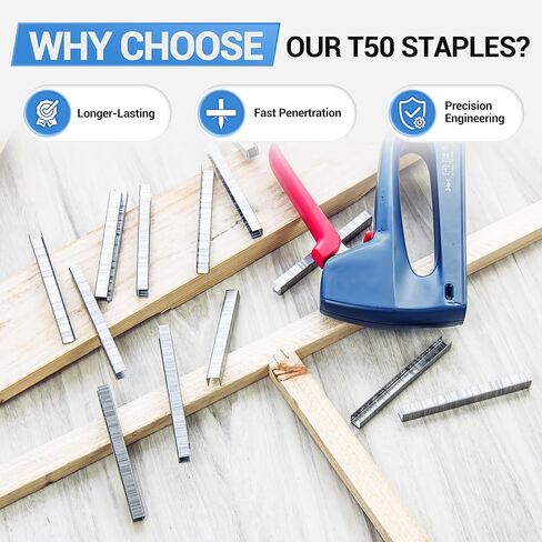 meite T50 Stainless Steel Staples Marine, 9/16 Inch Heavy Duty Staples for Staple Gun - 1512 Counts, 20 Gauge 3/8 Inch Crown T50 Upholstery Staple for Salt Water, Marine Applications in Saudi Arabia