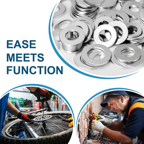 100Pcs Flat Washers for Screws, 1/4" Small Washer, Premium 18-8 (304) Stainless Steel Washers for Bolts, Anti-Rust, Heavy Duty Washers Set-Industry-Widely Used in Saudi Arabia