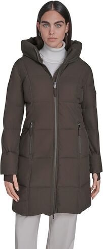 Calvin Klein Women's Zipper Hooded Puffer Coat in Saudi Arabia
