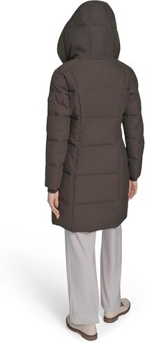 Calvin Klein Women's Zipper Hooded Puffer Coat in Saudi Arabia