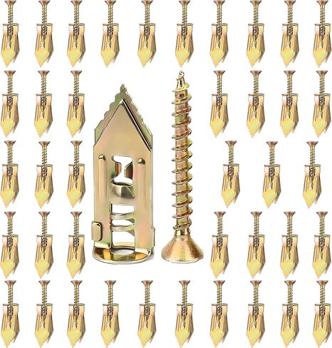 80 pcs التوسع المعدني الترباس من أجل دريوال ، قم بترقية مرساة دريوال ، بدون حفر أو ثقوب في الجدار ، وسهلة التثبيت وتطبيقها على نطاق واسع ، و 40 مرساة شيتروك و 40 مسامير التنصت الذاتي in Kuwait