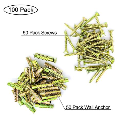 20 حزمة مرساة الجدار المجوفة الثقيلة مع مسامير ، مجموعات إصلاح ثقب المفصلات الفضفاضة ، مثالية للجدار الخرساني والجدار المجوف والجدار الخشبي وإصلاح فتحة المفصل (6 × 32 مم) in Kuwait