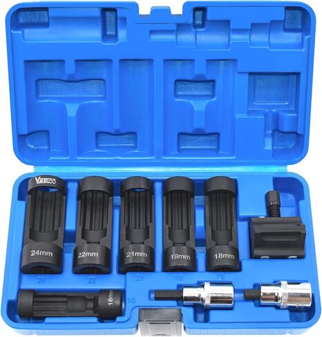 Suspension Strut Socket Tool, Strut Nut Socket 16mm 18mm 19mm 21mm 22mm 24mm with 12 Point 1/2" Drive, Suspension Strut Spreader Socket 8pc Shock Absorber Tool in Saudi Arabia
