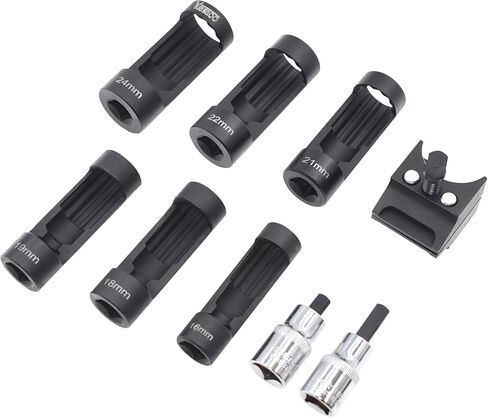Suspension Strut Socket Tool, Strut Nut Socket 16mm 18mm 19mm 21mm 22mm 24mm with 12 Point 1/2" Drive, Suspension Strut Spreader Socket 8pc Shock Absorber Tool in Saudi Arabia
