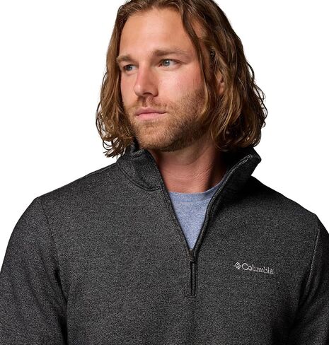 Columbia Men's Great Hart Mountain III Half Zip, Cordovan Heather, X-Large in Kuwait