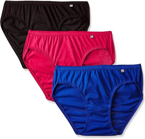 Jockey Women Women Intelder Cotton Stretch Logo Hipster - 3 Pack in Saudi Arabia