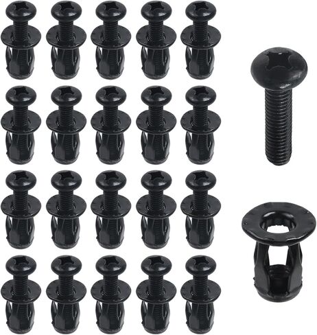 وذمة 20 pcs تمدد المسمار بتلة الجوز M5 × 18 ملم جاك الفولاذ الكربون المكسرات مع مسامير للجدار الناعم والجدار المجوف والجلد الحديد in Kuwait
