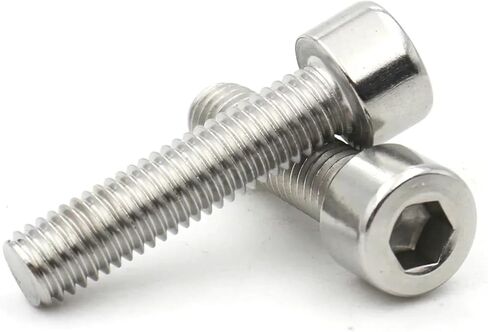 5-100pcs M1.6/2 /3/4 /5/6 /8 No Knurled 304 A2-70 Stainless Steel Hexagon Hex Socket Cylinder Cap Head Screw Bolt DIN912(40mm,M5 (10pcs)) in Saudi Arabia