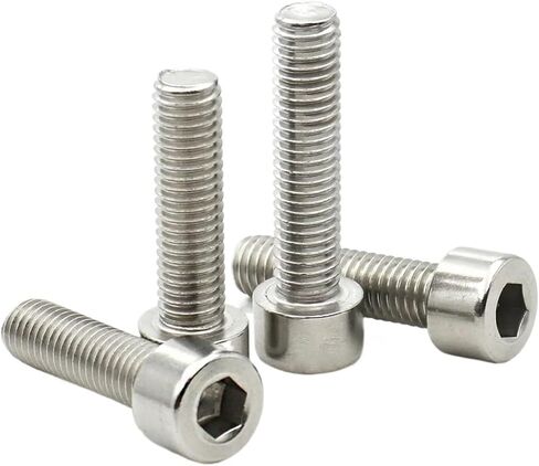 5-100pcs M1.6 /2/3/4/5/6/8 لا يوجد KnuRled 304 A2-70 Stefless Stefles Hexagon Hex Cylinder Cap Cap Bolt DIN912 (5mm ، M2 (100pcs)) in Saudi Arabia