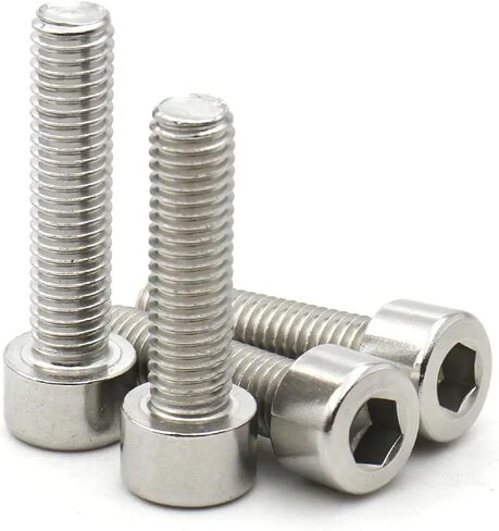 5-100pcs M1.6 /2/3/4/5/6/8 لا يوجد KnuRled 304 A2-70 Stefless Stefles Hexagon Hex Cylinder Cap Cap Bolt DIN912 (5mm ، M2 (100pcs)) in Saudi Arabia