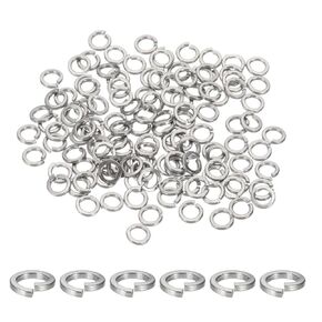 MECCANIXITY M8 Spring Lock Washer, 304 Stainless Steel Split Lock Washers for Screws Bolts Cars Construction Machinery Silver Pack of 100 in Kuwait