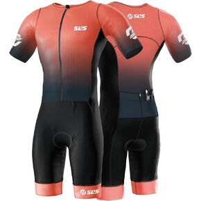 SLS3 Triathlon Suits Mens Elite Aero Tri Suit Men - Trisuit Triathlon - Full Zip, Aero Sleeves, Internal and Rear Pockets in Kuwait