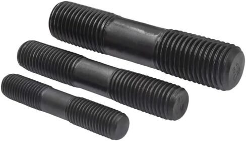 10PCS Grade 8.8 Black Steel Rod Double Thread Screw Rod Stud Bolts for House Maintenance M8 M10 M12 M14 M16 M18 M20 M22 M24 M27 M30(M16*230) in Saudi Arabia