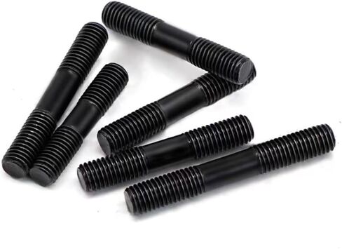 10PCS Grade 8.8 Black Steel Rod Double Thread Screw Rod Stud Bolts for House Maintenance M8 M10 M12 M14 M16 M18 M20 M22 M24 M27 M30(M16*230) in Saudi Arabia