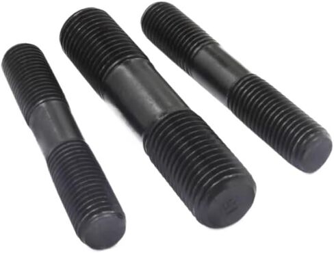 10PCS Grade 8.8 Black Steel Rod Double Thread Screw Rod Stud Bolts for House Maintenance M8 M10 M12 M14 M16 M18 M20 M22 M24 M27 M30(M16*230) in Saudi Arabia