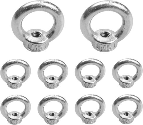 10pcs M5 رفع المكسرات العين ، السحابة الإناث من الفولاذ المقاوم للصدأ ، براغي العين على شكل حلقة للمارينات ، البناء in Kuwait