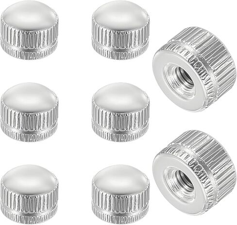 Screw Caps for Light Fixtures, Metal M4 Threaded Cap Nuts, 0.25 inch in Height x 0.35 inch in Diameter, 8 Packs Replacement for Outdoor Light, Pendant, Wall Sconce, Chandelier, Ceiling Lights in Saudi Arabia