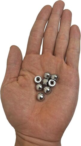 Screw Caps for Light Fixtures, Metal M4 Threaded Cap Nuts, 0.25 inch in Height x 0.35 inch in Diameter, 8 Packs Replacement for Outdoor Light, Pendant, Wall Sconce, Chandelier, Ceiling Lights in Saudi Arabia
