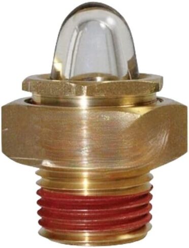 Safety Sight Glass Assembly Threaded Fits Radiator and Surge Tank - Size Male 0.50 in (12.70 mm) - 14 NPT Thread - Checks Coolant Level Without Removing Pressure Cap - RW0009-9 OEM in Saudi Arabia