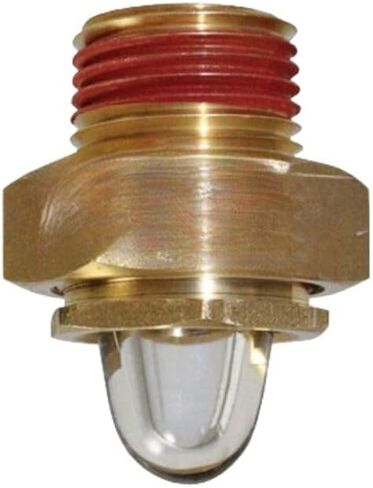 Safety Sight Glass Assembly Threaded Fits Radiator and Surge Tank - Size Male 0.50 in (12.70 mm) - 14 NPT Thread - Checks Coolant Level Without Removing Pressure Cap - RW0009-9 OEM in Saudi Arabia