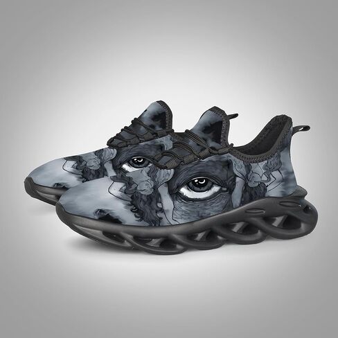 Men Running Shoes Men's Tennis Shoes Lightweight Breathable Fashion Sneakers Non Slip Workout Gym Shoe for Running Black Size US 11 in Kuwait