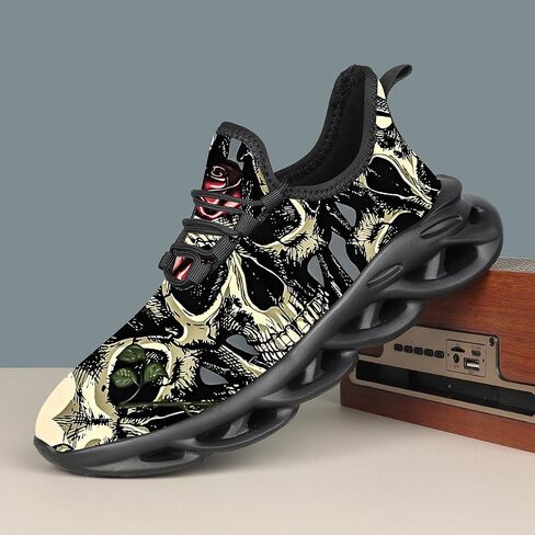 Men Running Shoes Men's Tennis Shoes Lightweight Breathable Fashion Sneakers Non Slip Workout Gym Shoe for Running Black Size US 11 in Kuwait