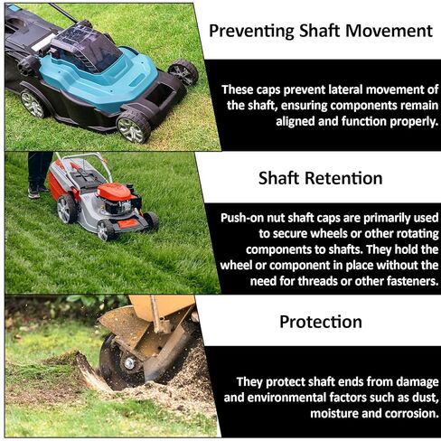 3/8 "دفع على قبعات الدفع ، 6 أجزاء 3/8" محور كاب الصامرب الصلب لركوب الصناديق المتداول عربات دفع العربات in Kuwait