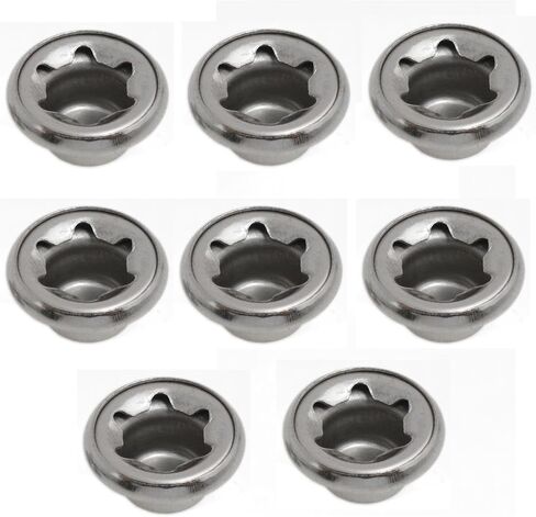 Silver Push nut axle Cap nut Cap Washer 5/16inch for Wheelbarrow Rolling Box Cleaning car Lawnmower 8pcs in Saudi Arabia