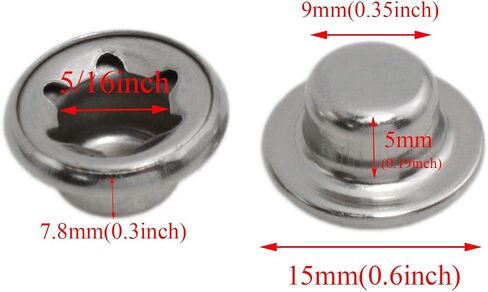 Silver Push nut axle Cap nut Cap Washer 5/16inch for Wheelbarrow Rolling Box Cleaning car Lawnmower 8pcs in Saudi Arabia