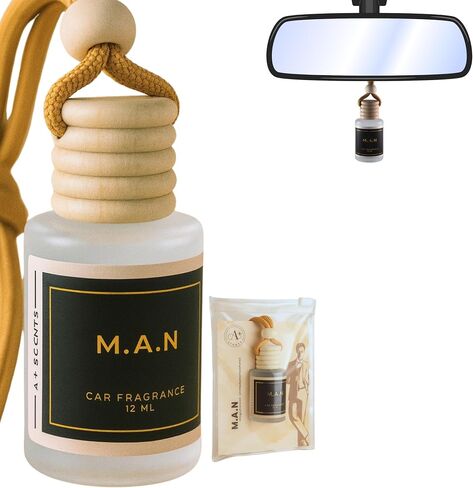 Car Hanging Diffuser - Invigorating Coffee Scented Car Freshener with Luxurious Design - Lasts up to 60 days (Espresso Shot) in Saudi Arabia