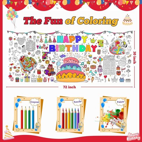 ملصقات تلوين عيد الفصح للأطفال-30 × 72 بوصة ، تلوين عملاق ، تلوين ، ملصقات ، ملصقات تلوين كبيرة ، ملصق تلوين جامبو للمدرسة ، لوازم الحفلات in Kuwait